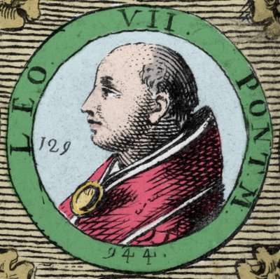 Portrait of Pope Leo VII, Pope from 936 to 939 by Unknown artist