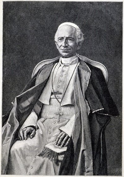 Portrait of Pope Leo XIII (1810-1903) by Unknown artist