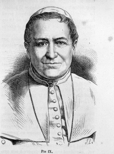 Portrait of Pope Pius IX (1792 - 1878) by Unknown artist