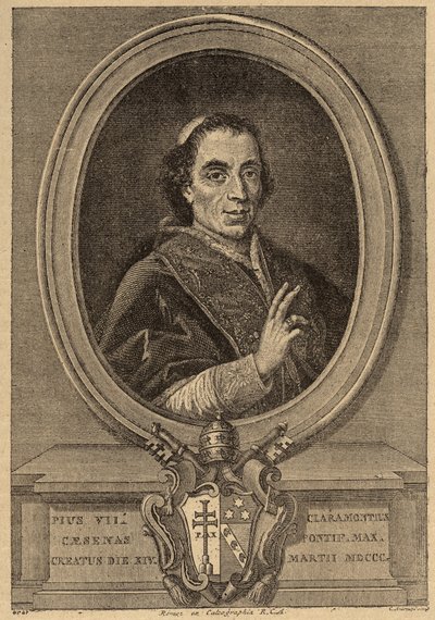 Portrait of Pope Pius VII. by Unknown artist