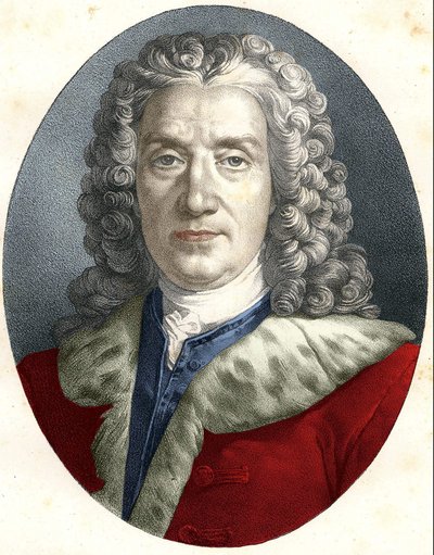 Portrait of Prosper Jolyot, Sieur De Crais-Billon, dit Crébillon (father) (1674 - 1762) French Playwright by Unknown artist