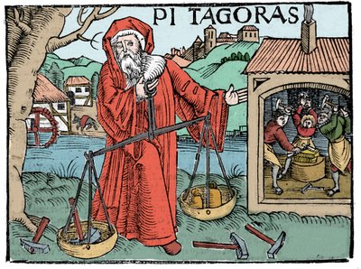 Portrait of Pythagoras. Page from 