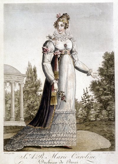 Portrait of Queen Mary Caroline, Duchess of Berry, granddaughter of the King of Naples by Unknown artist