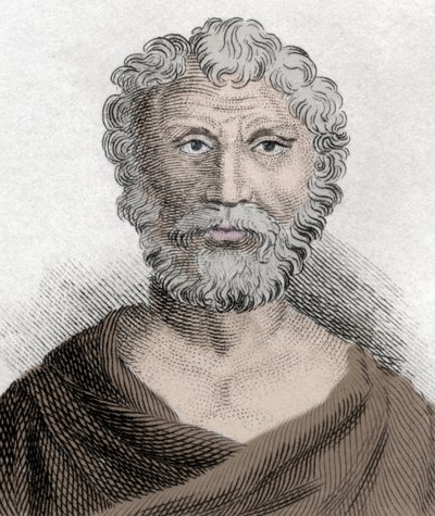 Portrait of Quintus Junius Rusticus, Stoicist philosopher (engraving) by Unknown artist