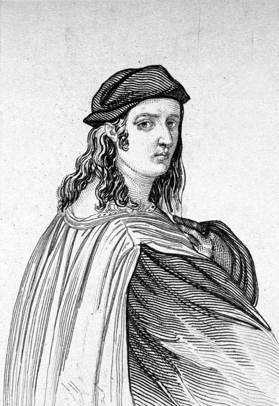 Portrait of Raphael (Raffaello Sanzio 1483 - 1520), Italian painter by Unknown artist