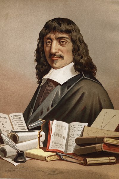 Portrait of René Descartes (1596-1650). From La Ciencia y sus Hombres by Louis Figuier. Barcelona 1881 by Unknown artist