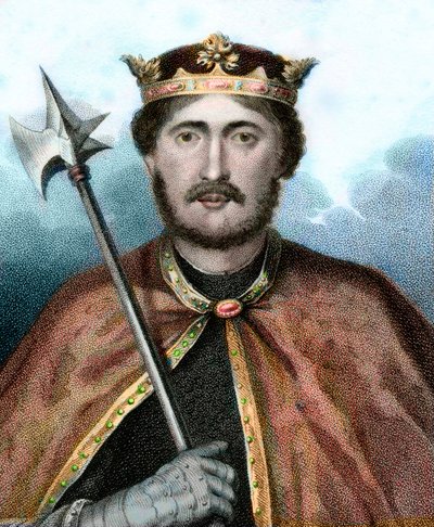 Portrait of Richard I (1157-1199), King of England, also called Richard the Lionheart - Engraving 19th century by Unknown artist