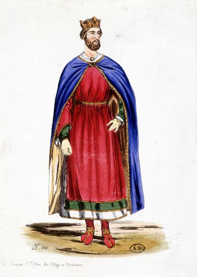 Portrait of Richard I of England, 12th Century by Unknown artist