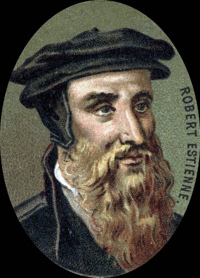 Portrait of Robert Estienne (1503-1559), French printer by Unknown artist