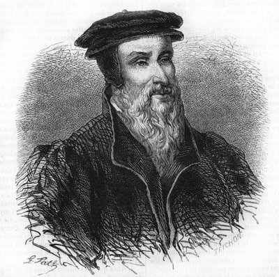Portrait of Robert I Estienne (1498-1559), humanist, publisher and printer. by Unknown artist