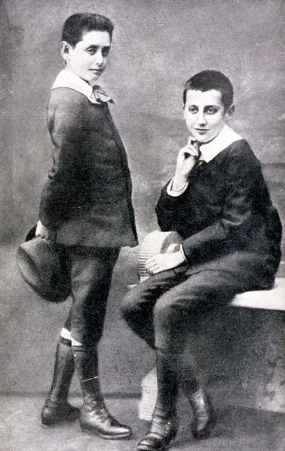 Portrait of Robert and Marcel Proust, circa 1885 by Unknown artist