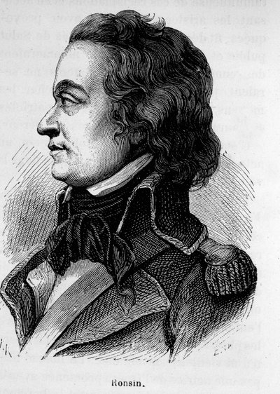 Portrait of Ronsin, French writer and general (1752 - 1794) by Unknown artist