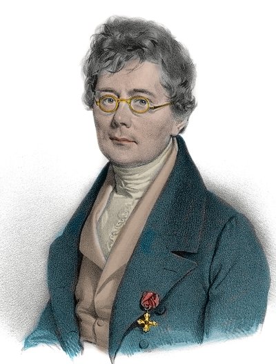 Portrait of Simon Sechter, Composer, Theorist, Music Teacher and Conductor - 19th century engraving by Unknown artist
