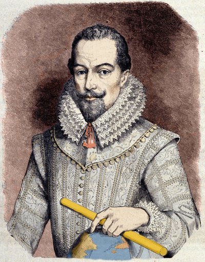 Portrait of Sir Walter Raleigh, English courtier, navigator and writer by Unknown artist