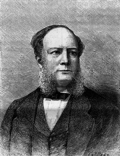 Portrait of Sir William Siemens, English Engineer and Inventor, Creator of Processes for the Manufacture of Steel. Engraving in 