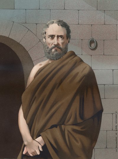 Portrait of Socrates, Greek philosopher (470 - 399 BC) by Unknown artist