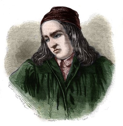 Portrait of Teodorico (Theodore Theodoric) by Niem (or Nieheim) (1345-1418) German historian by Unknown artist