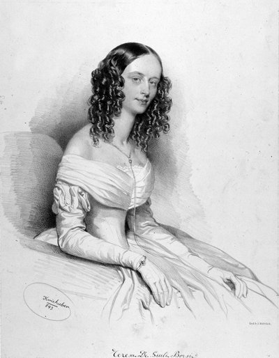 Portrait of Teresa De Giuli Borsi, Italian soprano by Unknown artist