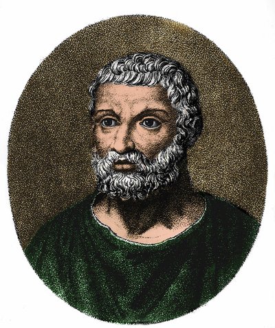 Portrait of Thales of Miletus (c. 625-546 BC) by Unknown artist