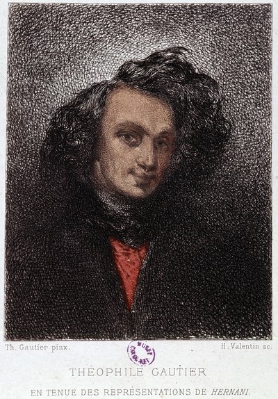 Portrait of Théophile Gautier in Hernani by Victor Hugo. 19th century by Unknown artist