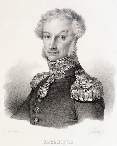 Portrait of Viscount Pierre Jacques Etienne Cambronne, French General by Unknown artist