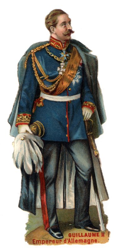 Portrait of William II Emperor of Germany (1859-1941). Late chromolithography of the 19th century. Private Collection by Unknown artist