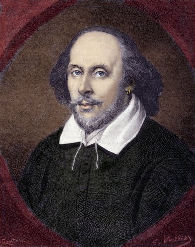 Portrait of William Shakespeare, English Playwright by Unknown artist