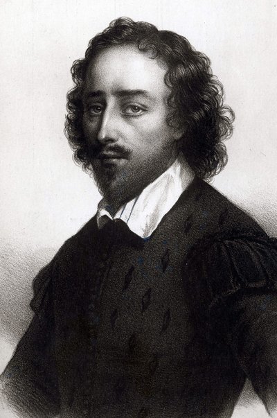 Portrait of William Shakespeare. English Drama Poet (1564 to 1616) by Unknown artist