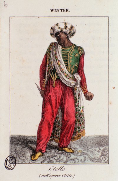 Portrait of Winter in Othello, Opera by Gioacchino Rossini by Unknown artist