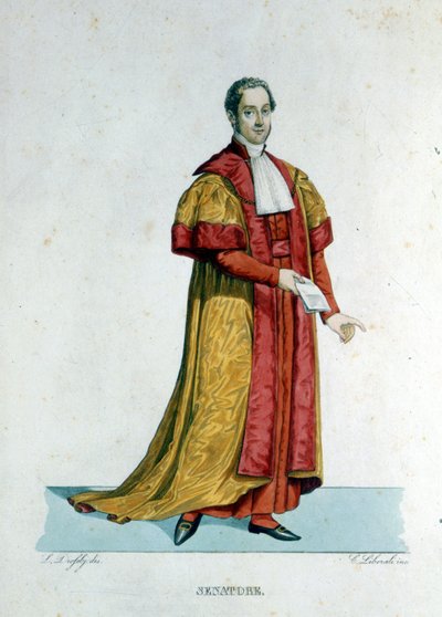 Portrait of a Pontifical Senator of the Vatican State. by Unknown artist