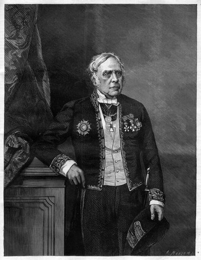 Portrait of English composer Daniel Francois Esprit Auber (1782-1871) by Unknown artist