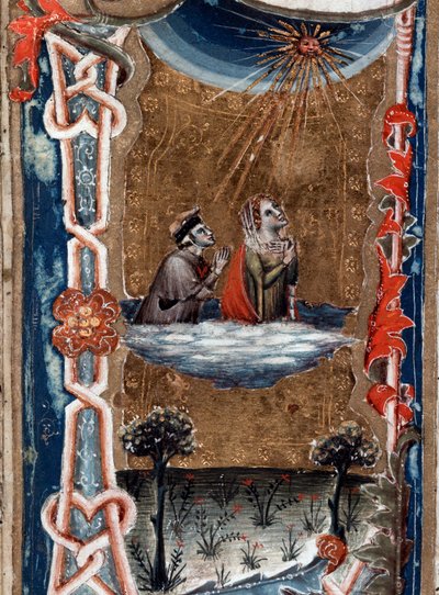 Portrait of Dante Alighieri with Beatrice, in the Divine Comedy by Unknown artist