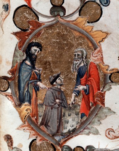 Portrait of Dante Alighieri with Virgil and Charon, in the Divine Comedy by Unknown artist