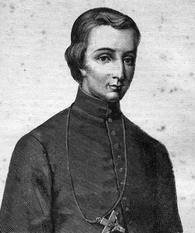 Portrait of the Blessed Pierre-Louis-Marie Chanel, Marist, First Martyr of Oceania (1803 - 1841) - in Les Contemporains by Unknown artist