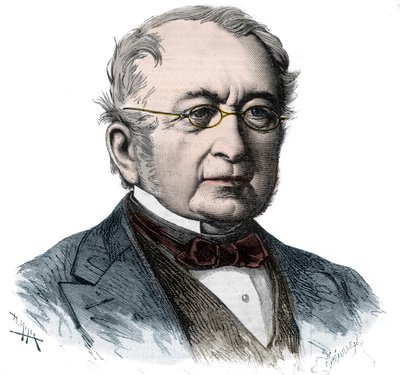 Portrait of the Chancellor Prince Alexander Mikhailovich Gorchakov (1798-1883) - Engraving of 1868 by Unknown artist