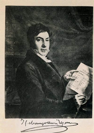 Portrait of the French Egyptologist Jean Francois Champollion by Unknown artist