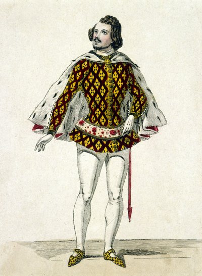 Portrait of the French tenor Gilbert-Louis Duprez (1806 - 1896) in the role of Fernando, in the third act of La Favorite by Donizetti in Paris. 1838 by Unknown artist
