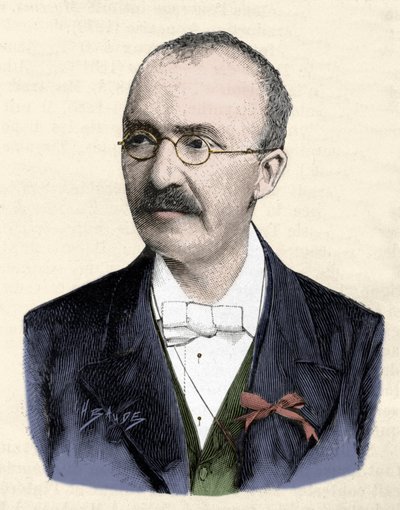 Portrait of the German Archeologist Heinrich Schliemann (1822-1890) by Unknown artist
