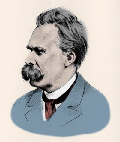 Portrait of Friedrich Nietzsche (1844-1900), German Philosopher by Unknown artist