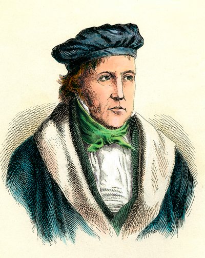 Portrait of the German philosopher Georg Wilhelm Friedrich Hegel (1770-1831) by Unknown artist