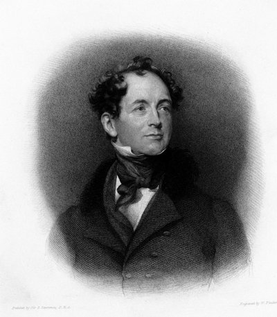 Portrait of the Irish poet Thomas Moore (1779-1852) by Unknown artist