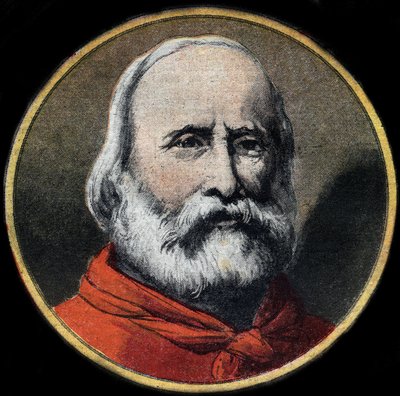 Portrait of the Italian military and politician Giuseppe Garibaldi (1807-1882) by Unknown artist