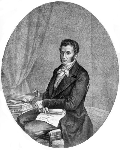 Portrait of the Patriot and Musician Piero Maroncelli by Unknown artist