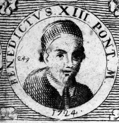 Portrait of Pope Benedict XIII (1724-1730) by Unknown artist