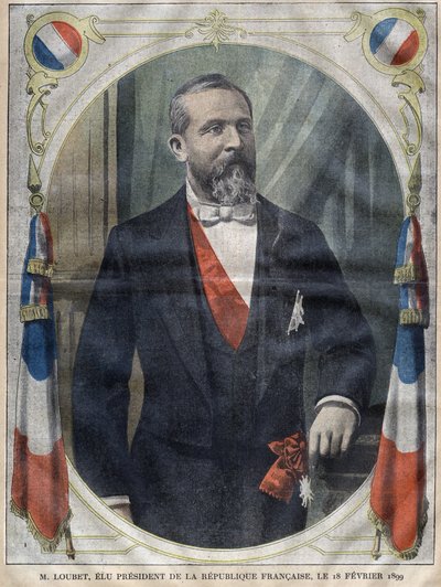 Portrait of the President of the French Republic Emile Loubet (1838-1929) - Engraving in 