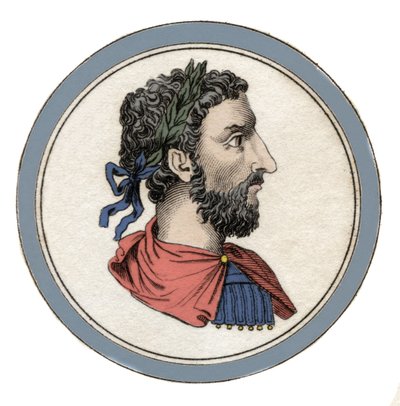Portrait of the Roman Emperor Marcus Aurelius (Caesar Marcus Aurelius Antoninus Augustus) (121-180) by Unknown artist
