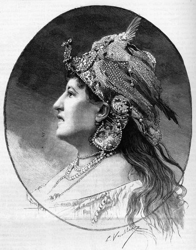 Portrait of the letter woman Judith Gauthier in 1888 by Unknown artist