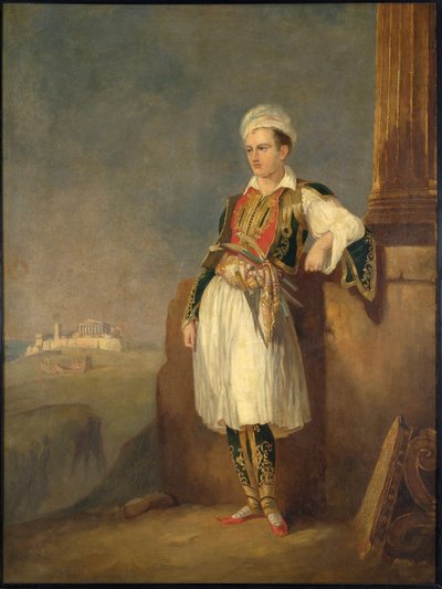 Portrait of the Poet Lord George Noel Byron by Unknown artist