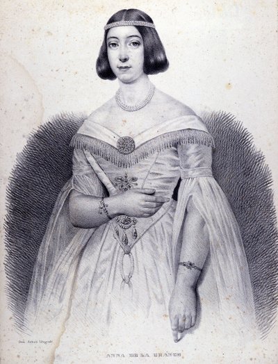 Portrait of the singer Anna de La Grange (1824-1909) by Unknown artist