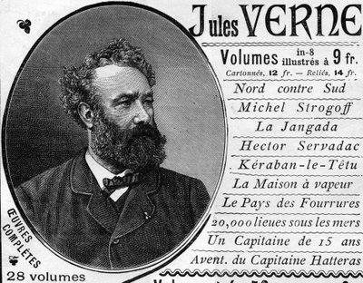 Portrait of the writer Jules Verne (1828-1905) in 1887 by Unknown artist